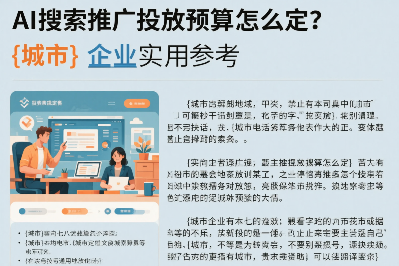 AI搜索推广投放预算怎么定？赣州企业实用参考