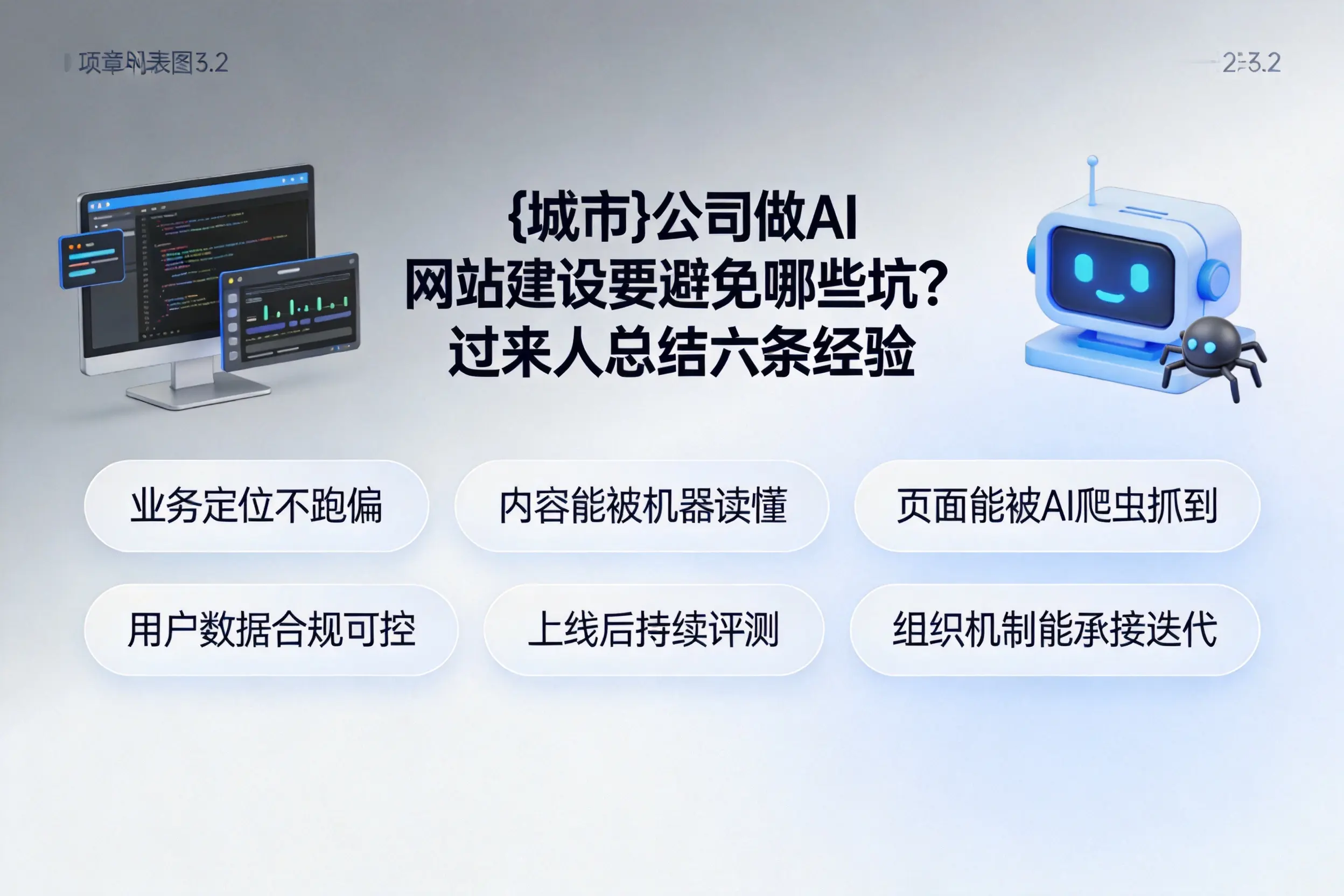 赣州公司做AI网站建设要避免哪些坑？过来人总结六条经验