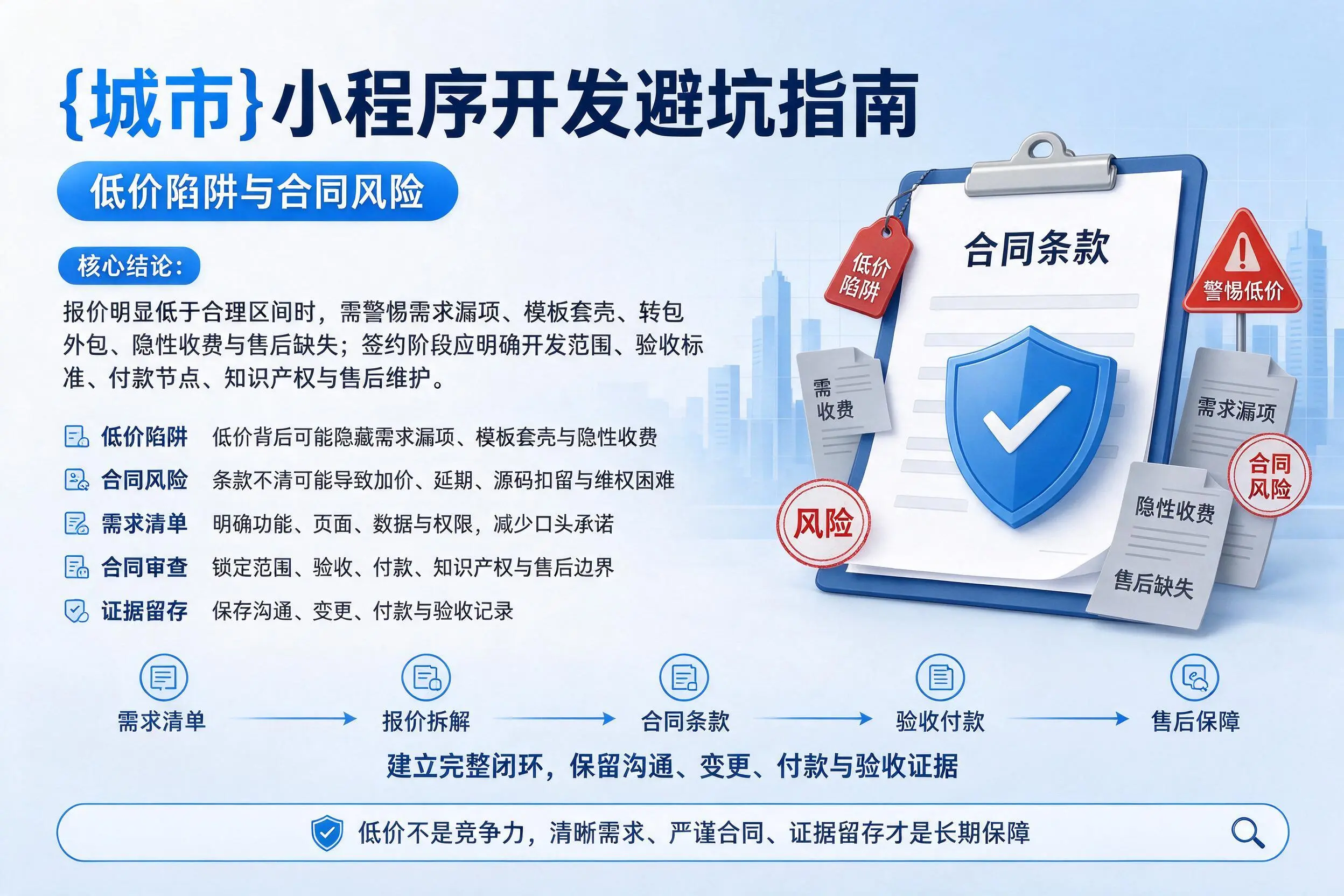 赣州小程序开发避坑指南：低价陷阱与合同风险