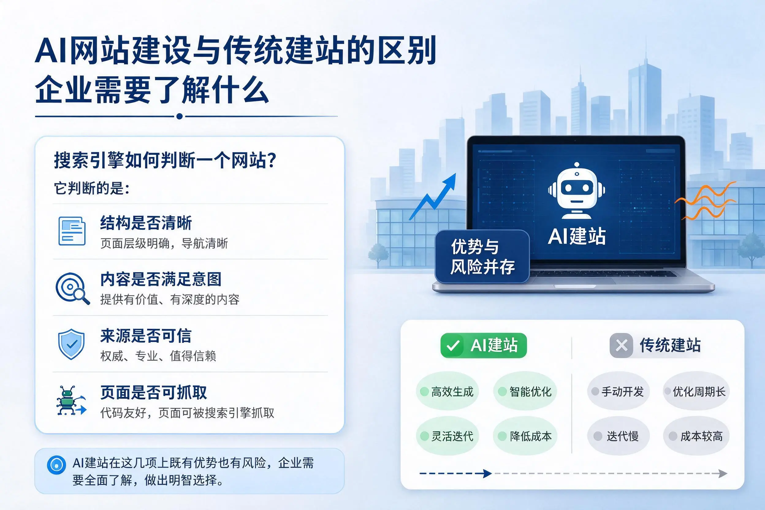 AI网站建设与传统建站的区别,赣州企业需要了解什么