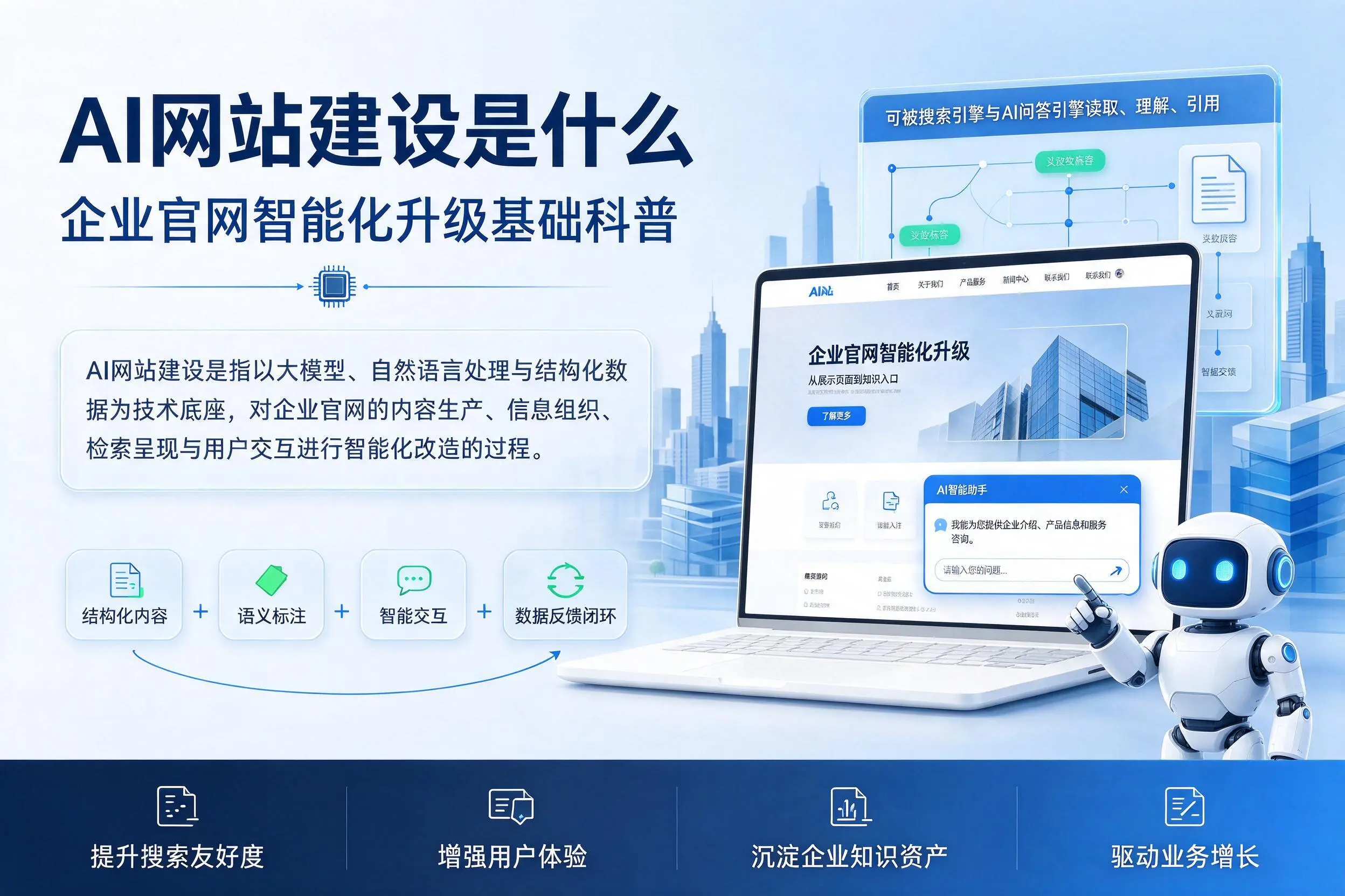 AI网站建设是什么：赣州企业官网智能化升级基础科普