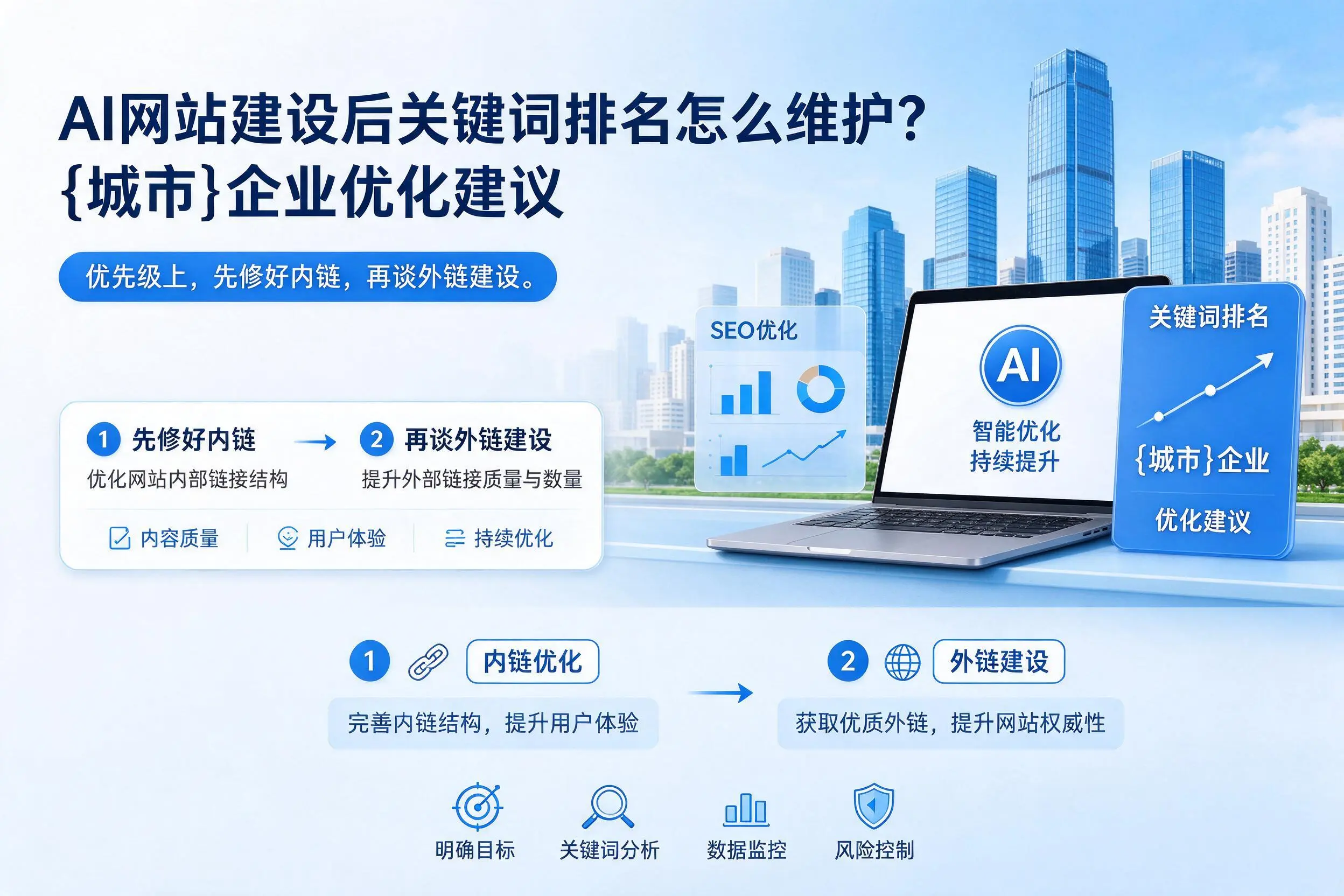 AI网站建设后关键词排名怎么维护?赣州企业优化建议