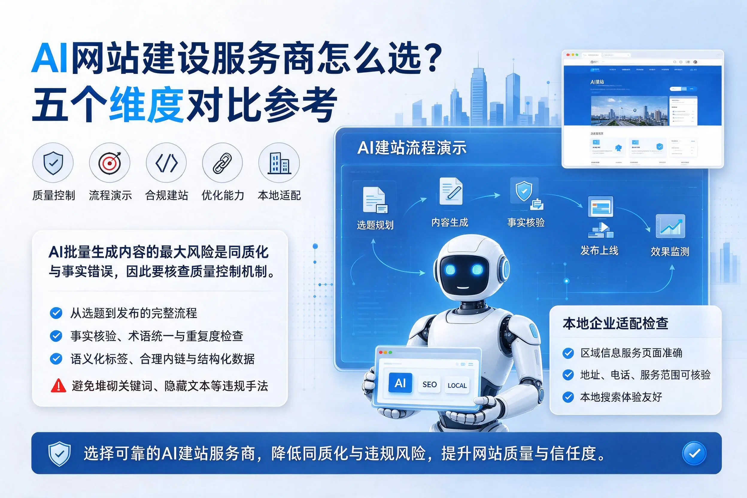 赣州AI网站建设服务商怎么选？五个维度对比参考