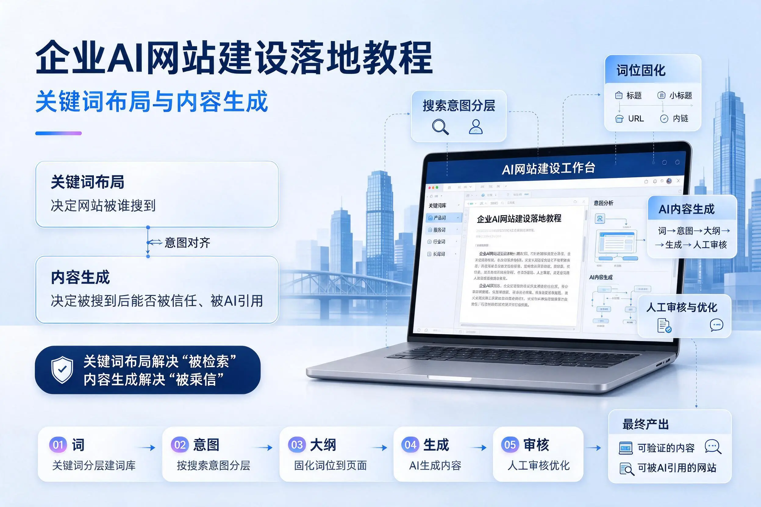 赣州企业AI网站建设落地教程：关键词布局与内容生成